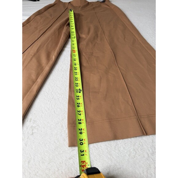 tommy hilfiger women wide leg pants,pull On,brown Size 16 - Picture 5 of 14